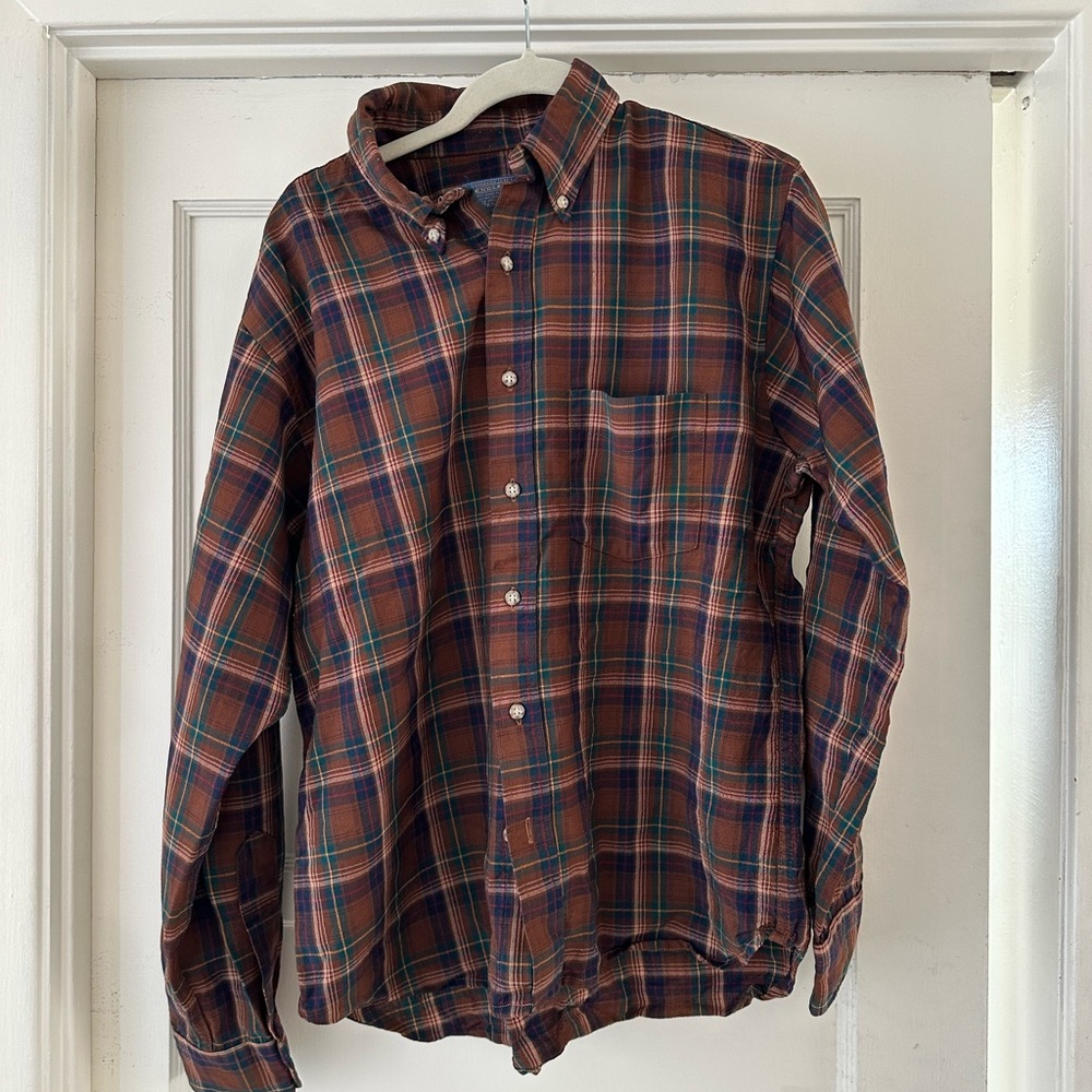 Pendleton Multicolor Plaid Button-Down Shirt - image 3